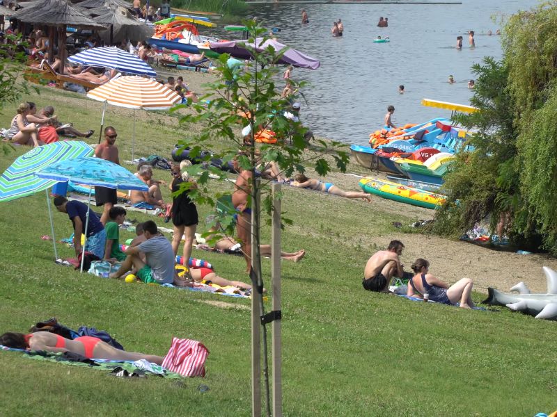plaža na srebrnom jezeru